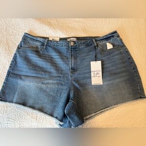 Vanilla Star medium wash denim 90s jean shorts 22W NEW
